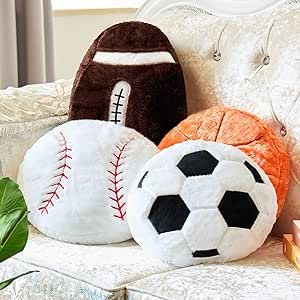 Sports enthusiasts and home decor aficionados, listen up! Sports throw pillows are the ultimate way to showcase your passion for the game while adding a touch of personality to your living space. Whether you're a die-hard fan or simply love the aesthetics of sports, these pillows are a slam dunk for your home decor game. Football Pillows, Soft Throw Pillows, Chair Decor, Pillow Bed, Sofa Throw Pillows, Blanket Set, Sports Theme, Sofa Throw, Pillow Gift