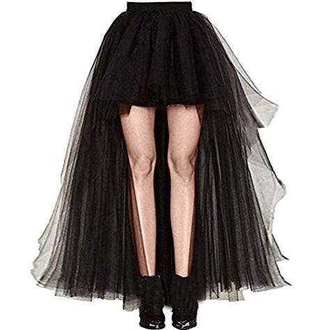 Abuyall Women 50s Vintage Black Tutu Mesh High Low Irregu... https://www.amazon.co.uk/dp/B071Y22WMZ/ref=cm_sw_r_pi_dp_U_x_vO8uEbVWSBYDK Tutu Skirts For Women, Pirate Rock, Beach Costume, Black Tutu Skirt, Poofy Skirt, Black Tulle Skirt, Wedding Gothic, Tutu Skirt Women, Dress Up Halloween