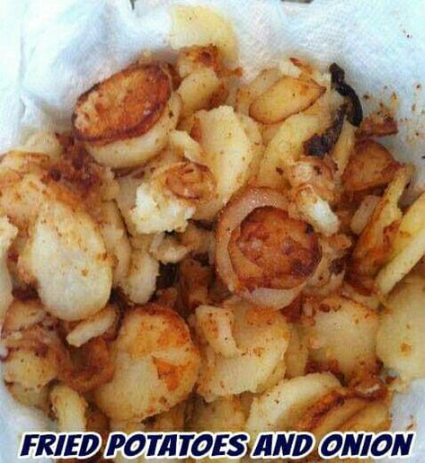 Best Fried Potatoes, Fried Potatoes And Onions, Sweet Cream Butter, Potatoe Recipes, Crunchy Potatoes, Potatoes And Onions, Potatoes Onions, Potato Onion, Cream Butter