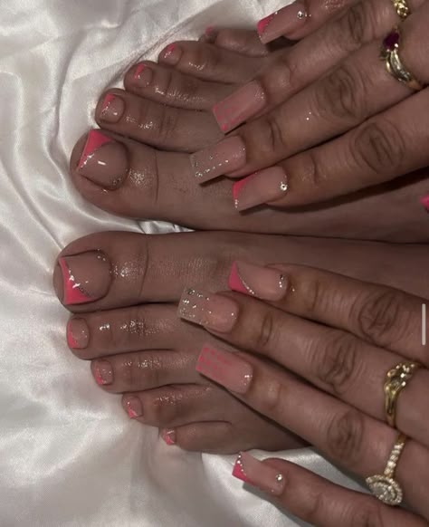 Neon Toe Nails, Toe Nail Ideas, Matching Nails, Gel Toe Nails, Acrylic Toes, Acrylic Toe Nails, Pretty Toe Nails, Cute Toe Nails, Colored Acrylic Nails