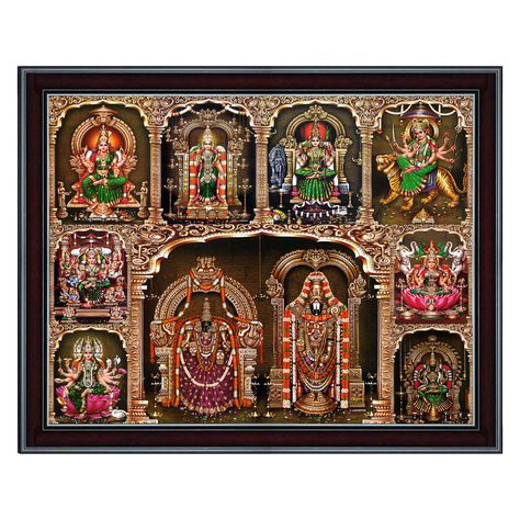 Excited to share the latest addition to my #etsy shop: All-In-One Religious Digital Photo Frame of 9 God Pooja Photo Frames, All God Images In One Frame, All Hindu Gods In One Picture, Gayathri Devi, Gods Photos Hindu, Framed Entryway, Word Wallpaper, Wallpaper Frames, Devi Lakshmi