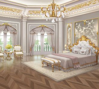 Royal Bedroom Background, Manhwa Bedroom, Royale High Dorm Ideas Campus 3, Bedroom Anime, Mansion Rooms, Mansion Bedroom, Royal Room, Fancy Bedroom, Castle Bedroom