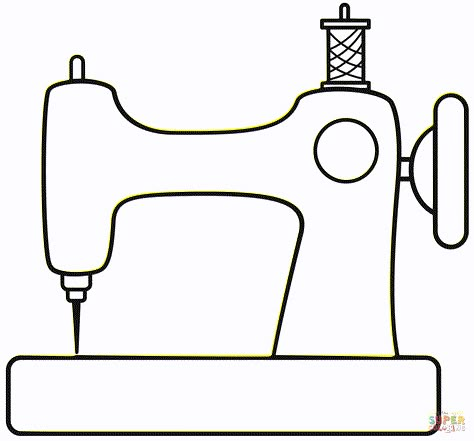 Sewing Machine coloring page | Free Printable Coloring Pages Sewing Pictures Free Printable, Picture Of Sewing Machine, Sewing Machine Pictures Clip Art, Drawing Sewing Machine, Drawing Of Sewing Machine, Sewing Machine Applique Template, Applique Sewing Machine, Sewing Machine Clipart Free Printable, Sewing Machine Applique Pattern