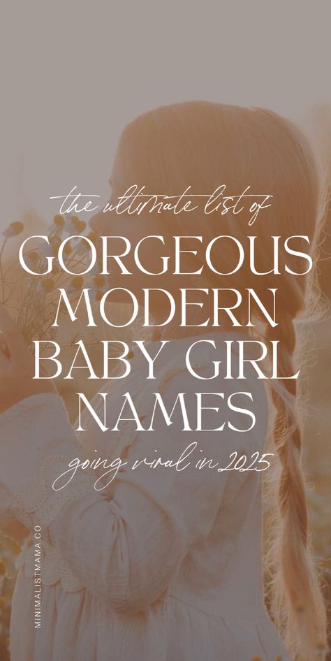 Looking for modern baby name ideas for your baby girl? I’m sharing over 100 unique and modern girl name ideas you’ll love for 2025! If you’re looking for a modern baby name with meanings, this is the list for you. Discover popular, trendy, and unique baby names for girls and find your perfect girl name on our modern baby girl name list! Cute girl names, cool baby names Lilia Name Meaning, Margot Name Meaning, Unique Girls Names List, Cute Baby Girl Names List, Doll Names Ideas, Cute Names For Girls Unique, Pretty Girl Names List, Girly Name Ideas, Leighton Name