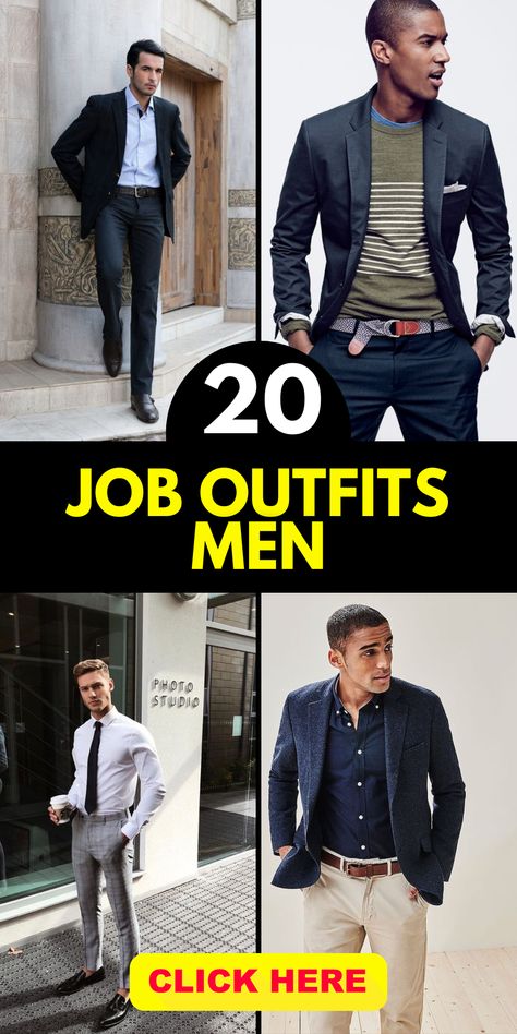 Man Interview Outfit, Casual Men’s Office Wear, Men’s Business Dress, Realtor Men Outfits, Men Business Professional Outfits, Mens Professional Outfits Work Attire, Men’s Wear For Interview, Men’s Job Interview Outfit, Office Attire Men Work Outfits