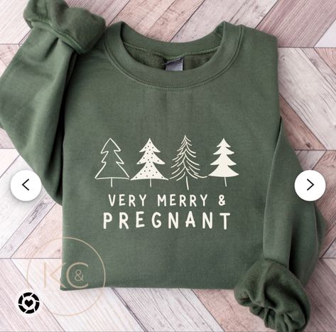 Bump friendly style maternity sweater holiday sweater Merry And Pregnant Sweatshirt, Very Merry And Pregnant, Merry And Pregnant, Pregnant Christmas Sweater, Pregnancy Announcement Shirts For Couple, Letrozole Baby Announcement, Mom And Dad Shirts Pregnancy, Baby Announcement For Dad, Maternity Shirts Vinyl