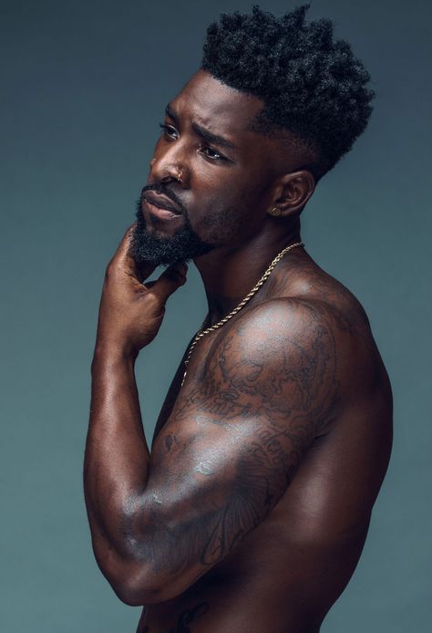 Gorgeous Black Men With Beards Photos 2017 - Essence Black Men Beard Styles, Black Men Beards, Dark Skin Men, Black Beards, Black Men Hairstyles, Beard Styles For Men, Men In Black, Corte De Cabelo Masculino, Black Man