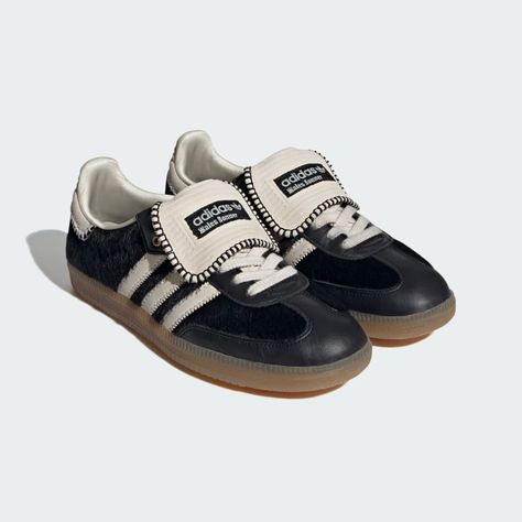 adidas Wales Bonner Samba Pony Tonal Low Trainers - Black | Unisex Lifestyle | adidas US Wales Bonner Samba, Adidas Wales Bonner, Adidas Samba Black, Cute Adidas Shoes, Collage Outfits, Samba Shoes, Outfit Pieces, Urban Shoes, Look Adidas