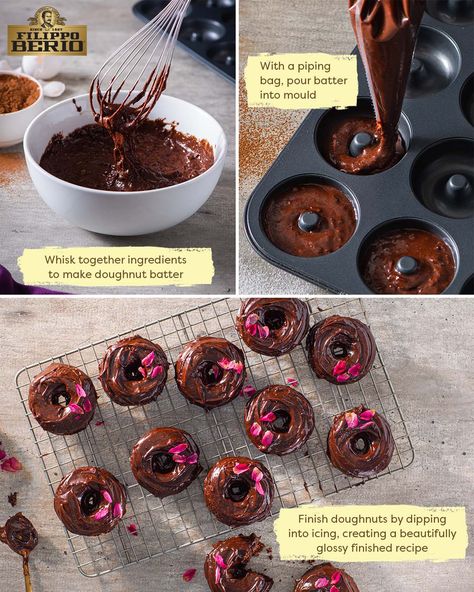 You would never beleive these chocolate donuts have hidden spinach, zucchini and beets! Try them for a helathy and decadent dessert. Hidden Veggie Recipes, Healthy Treats For Kids, Baked Olives, Big Recipes, Donut Pan, Hidden Vegetables, Baked Donut Recipes, Donut Recipe, Treats For Kids