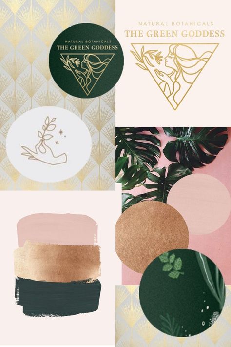 Pink And Turquoise Branding, Blush And Green Decor, Celebratory Color Palette, Rose Gold And Green Bedroom, Emerald Green And Rose Gold Decor, Pink And Green Beauty Salon, Color Palette For Salon, Hot Pink And Green Color Palette, Emerald Green And Pink Color Palette