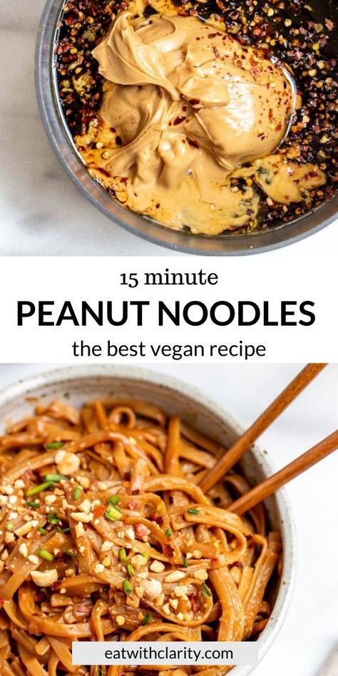 Spicy Peanut Butter Noodles, Peanut Butter Noodles Recipe, Peanut Butter Noodles, Spicy Peanut Butter, Butter Noodles, Noodle Recipe, Buttered Noodles, Salad Pasta, Spicy Peanuts