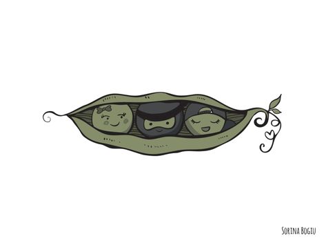 3 Peas In A Pod Drawing, Sister Tattoos 3, Peas In A Pod Tattoo, 3 Peas In A Pod, Three Peas In A Pod, Tattoo Black And White, Two Peas In A Pod, Peas In A Pod, Pea Pods