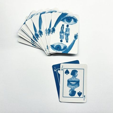 Alternative Process Photography on Instagram: "I should not be expected to play cards with anything other than this card deck by @eugefst" Playing Card Reference, Playing Deck Cards, Custom Playing Cards Diy, Deck Of Cards Illustration, Collage Playing Cards, Play Card Design, Custom Playing Cards Design, Deck Cards Design, Diy Card Deck