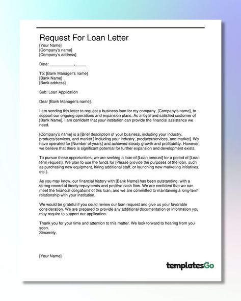 Loan Request Letter editable template for business Application Letter Sample, Bank Manager, Request Letter, Application Letter, Steel Frame House, Business Loan, Application Letters, Loan Application, Business Letter