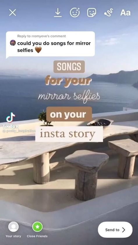 Weekend Songs For Insta Story, Songs To Put On Instagram Story Selfie, Songs To Post Food On Instagram, Songs For Snapchat Stories, Songs To Post Yourself To On Instagram, Music To Post Yourself To Instagram, Cute Songs For Insta Stories, Insta Story Music Ideas, Songs For Insta Stories Selfie