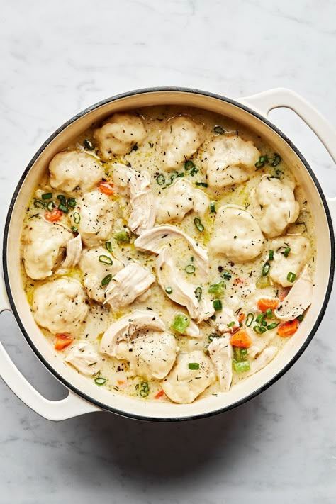 We take hearty chicken soup and top it with biscuit-like buttermilk dumplings. Get a spoon, you’re going to want a big scoop of this! Buttermilk Dumplings, Best Chicken And Dumplings, Creamy Chicken And Dumplings, Hearty Chicken Soup, Chicken Dumpling Soup, Best Dumplings, The Modern Proper, Modern Proper, Homemade Chicken And Dumplings