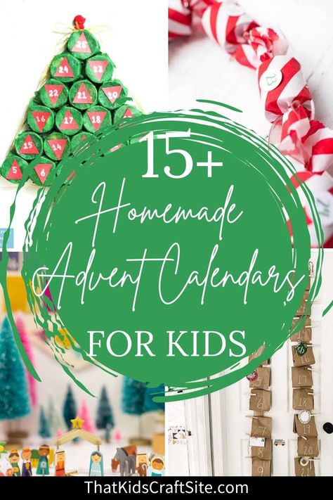 Homemade Christmas Advent Calendars for Kids - That Kids' Craft Site Homemade Advent Calendars Diy, Advent Calendar Crafts For Kids, Homemade Advent Calendar For Kids, Diy Advent Calendar For Kids, Advent Calendar Christian, Christmas Crafts Ornaments, Nativity Advent Calendar, Cool Advent Calendars, Lego Advent Calendar