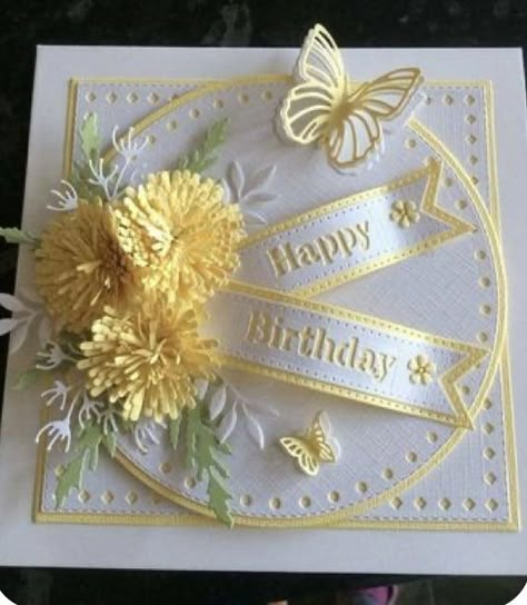 Card Design Handmade, Cards For Women, Homemade Birthday Cards, Birthday Card Craft, Birthday Cards For Women, Embossed Cards, Beautiful Handmade Cards, Fancy Fold Cards, Birthday Cards Diy