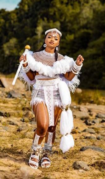 Traditional South African Clothing, Ibibio Traditional Attire For Women, Umblaselo Zulu Dress, Umhlonyane Attire, Sangoma Attire Dresses, Lobola Outfits Woman Dresses Zulu, Xhosa Outfits For Women, Umemulo Outfits, Modern Zulu Traditional Attire