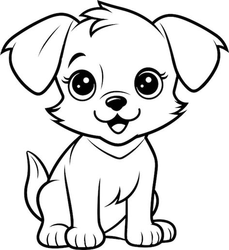 Drawing Dog, Animal Outline, Monster Truck Coloring Pages, Dog Outline, Free Christmas Coloring Pages, Kids Vector, Farm Animal Coloring Pages, Monster Coloring Pages, Outline Illustration