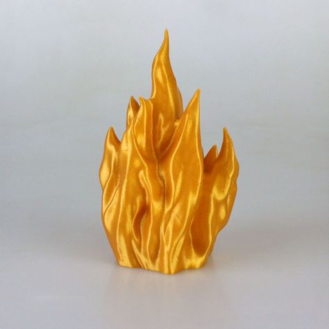 3D Printable FIRE! by Ricardo Salomao Fire Sculpture, Gothic Dollhouse, Animal Printables, Fire Fire, 3d Printing Diy, 3d Printing Projects, Fire Clay, Poster Illustration, Stickers Printable