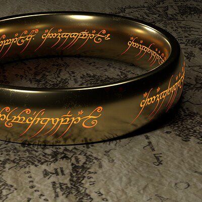 The One Ring | Lord Of The Rings | The Hobbit | 3d Model Lord Of The Rings The One Ring, Hobbit Ring, Lord Of The Rings Ring, Lord Of The Rings Aesthetic, Lotr Aesthetic, Lotr Tattoo, The One Ring, Tolkien Books, Lord Of Rings