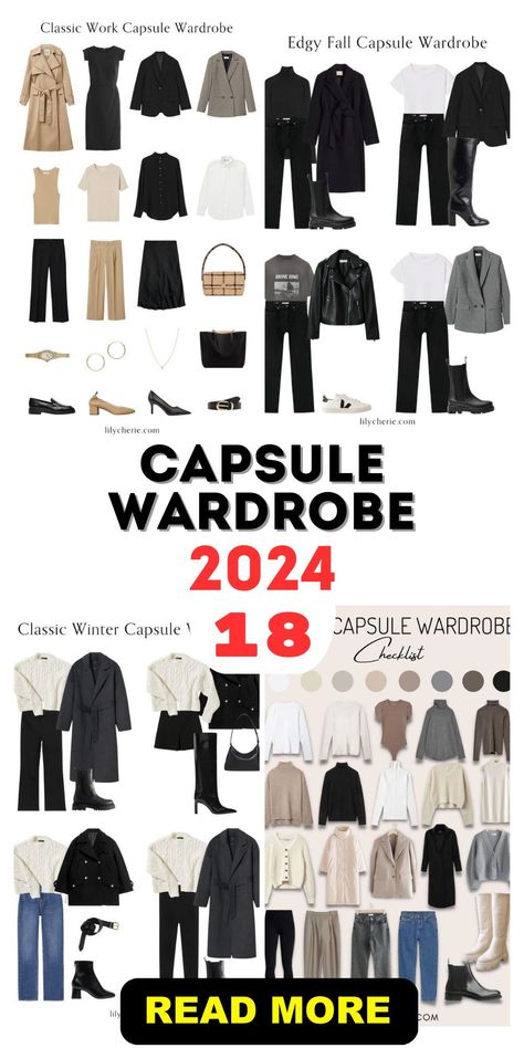 Embrace autumn's charm with the Fall 2024 Capsule Wardrobe. This guide features rich colors and comfortable layers, perfect for the season of transition. Discover how to combine classic fall pieces like boots and scarves with new trends to keep your wardrobe fresh and functional. Autumn Outfits Ideas For Women, Autumn 2024 Capsule Wardrobe, The Perfect Wardrobe, Autumn Winter Capsule Wardrobe 2024, Capsule Wardrobe Fall Winter 2024, Fall Outfits Capsule Wardrobe 2024, Black And White Capsule Wardrobe Fall, Uk Autumn Outfits 2024, Nyc Capsule Wardrobe