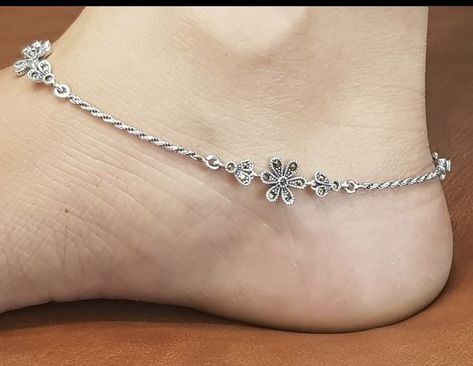 Oxidised Jewellery Anklet, Fancy Payal Silver, Kolusu Designs Silver Simple, Painjan Designs Silver Simple, Paijaniya Silver Design, Kolusu Designs Silver, Painjan Designs Silver, Pattilu Designs Silver Simple, Anklets Indian Silver Simple