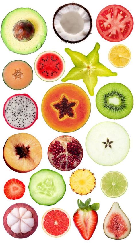 Food Collage Aesthetic, Vegetable Collage, Frutas Aesthetic, Vegetables Poster, Fruit Collage, Fruit Icons, Scrapbook Printing, Fruit Wallpaper, Baby Pink Aesthetic