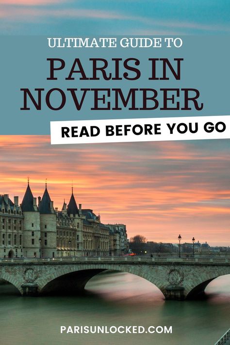 Many people wouldn't even consider a #November trip to #Paris, but in our opinion, this can be a great time of year to visit the #French capital-- with cozy and authentic possibilities for #falltravel. See more on what to see and do in Paris this November, or next. #autumntravel #autumninParis #novemberinparis #france #traveltips #traveltheworld #seasonsinparis #falltraveltips Paris In November, Paris In The Fall, Travel Calendar, What To Do In Paris, Paris Inspiration, Paris Tips, Paris Holiday, Day Trip From Paris, Basic French