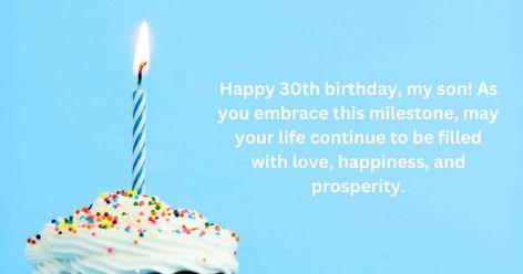 Here is 41+ Best Happy 30th Birthday Wishes for Son that Mom and Dad can Send to their Son. Happy 30th birthday, my son! ... Read More The post 41+ Best Happy 30th Birthday Wishes for Son appeared first on EditorialTimes. Happy 30th Birthday Wishes, Birthday My Son, 30th Birthday Wishes, Nice Birthday Messages, Birthday Wishes For Son, Happy 30th, 30th Bday, Happy 30th Birthday, Happy Birthday To Us