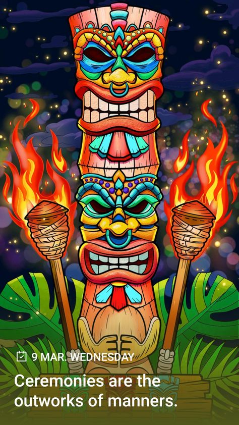 Totem Pole Drawing, Totem Pole Tattoo, Thanks Wallpaper, Tiki Artwork, Tiki Tattoo, Tiki Hawaii, Tiki Faces, Tattoo Coloring Book, Tiki Totem