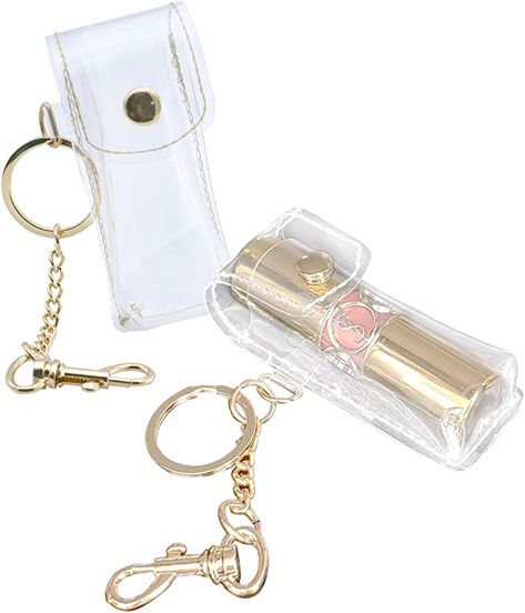 Lipstick Keychain, Clear Lipstick, Chains Aesthetic, Gifts For Female Friends, Keychain Holder, Lip Balm Holder, Lip Smackers, Lipstick Brands, Lipstick Case