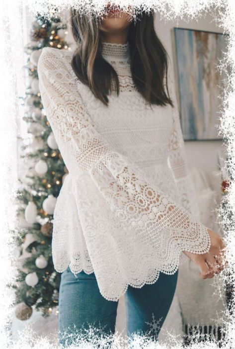 [Promotion] Perfect Lace Top For Winter. #fashion...lights,lights Lace Tops For Women Classy, Lace Tops Outfit, Lace Top Outfit White, 2024 Manifesting, Lace Top Outfit, Top For Winter, Lace Top Wedding Dress, Lace Dress Outfit, Austin Fashion