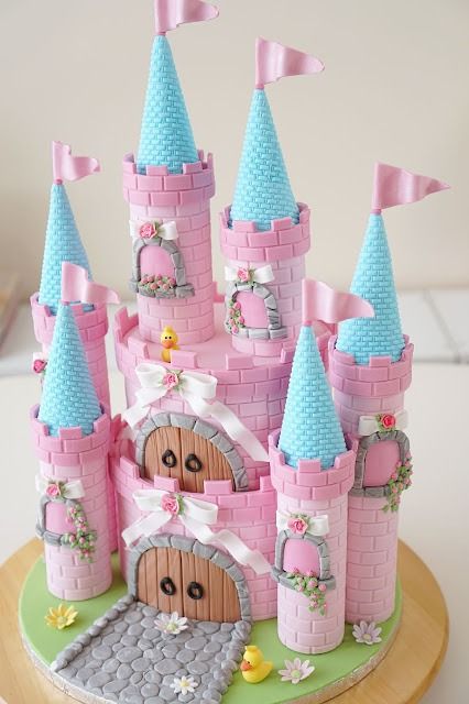 Pretty Princess Castle Cake I Cake Tutorial Princess Castle Cakes For Girls Birthday, Princess Palace Cake, Sleeping Beauty Castle Cake, Easy Princess Castle Cake, Mini Castle Cake, Buttercream Castle Cake, Princess Castle Cake Ideas, How To Make A Castle Cake, Diy Castle Cake