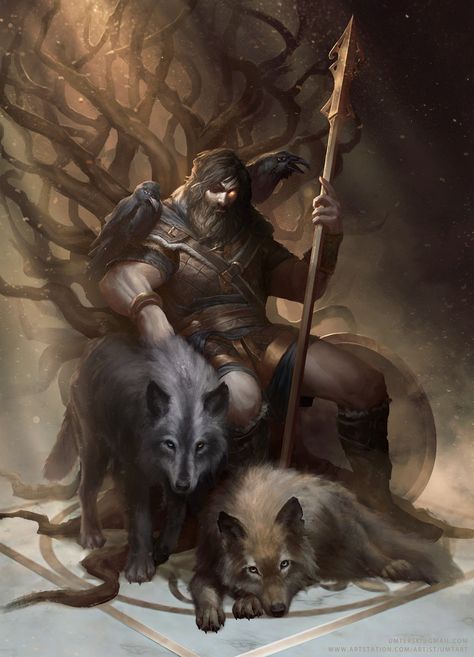 Aesir Gods, Odin Allfather, Odin Norse Mythology, Art Viking, Odin Thor, Norse Gods, Odin God, Norse Myth, Norse Pagan