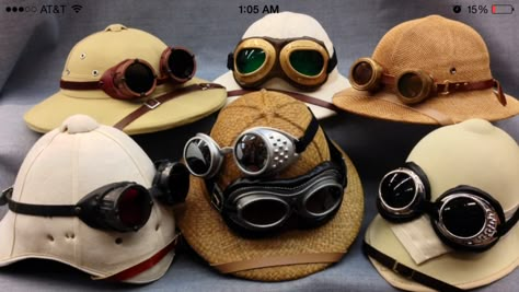 Pith Helmets, British Pith Helmets, India Pith Helmets, Khaki Pith Helmets… Pith Helmet British, Steampunk Safari, Desert Attire, 1900s School, 1900s Hats, Famous People Costumes, Steampunk Helmet, 1900s Women, History Costumes