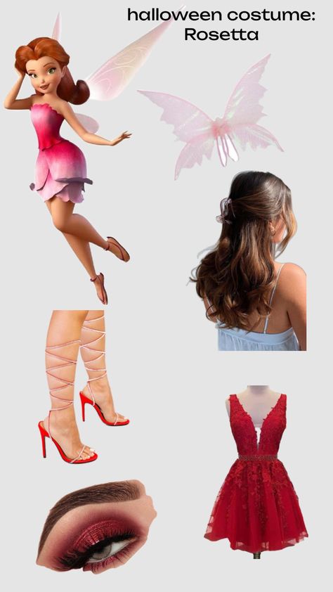 Halloween Costume #3: Rosetta ❤️ Tinkerbell Halloween Costume, Red Head Halloween Costumes, Stylish Halloween Costumes, Halloween Costumes Brunette, Halloween Parejas, Cute Group Halloween Costumes, Fairy Halloween Costumes, Trio Halloween Costumes, Halloween Coustumes