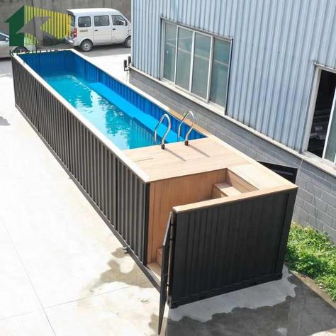 Source 2019 high quality Australia assembled 40ft container swimming pool on m.alibaba.com Shipping Container Pool Cost, Shipping Container Pool House, Piscina Container, Shipping Container Swimming Pool, Buy Shipping Container, Shipping Container Pool, Container Pool, 40ft Container, Small Swimming Pools