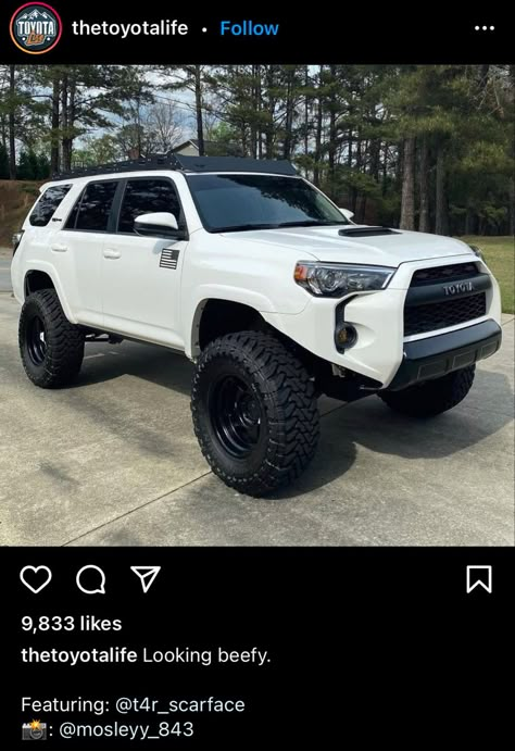 Four Runner Accessories, 4 Runner Toyota Lifted, White Toyota 4runner Blacked Out, Lifted 4 Runner, White 4runner Blacked Out, 4 Runner Toyota Accessories, White Toyota 4runner, Toyota 4runner Accessories, Lifted 4runner