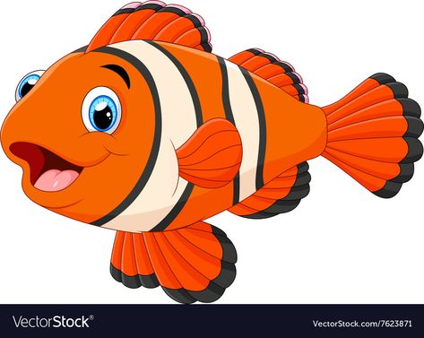 Clown Fish Cartoon, Fish Cartoon Images, Clip Drawing, Cartoon Clown, Fish Cartoon, Image Of Fish, Cartoon Sea Animals, Cartoon Download, Cartoon Fish