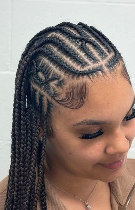 Yaki Hair, Short Box Braids Hairstyles, Feed In Braids Hairstyles, Goddess Braids Hairstyles, Box Braids Hairstyles For Black Women, Braided Cornrow Hairstyles, Cute Box Braids Hairstyles, Braids Hairstyles Pictures, Quick Braided Hairstyles