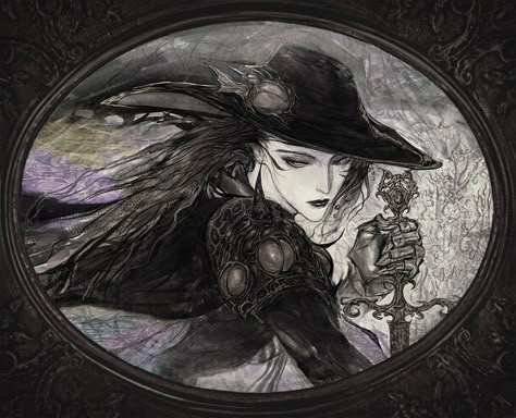 lulu on X Yoshitaka Amano Art, Trinity Blood, Yoshitaka Amano, Vampire Hunter D, Vampire Hunter, Art Manga, Ethereal Art, Gothic Art, Funky Art