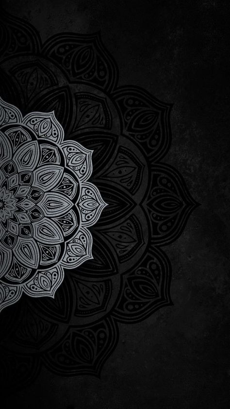 Black Mandala Wallpaper, Dark Background Images, J Tattoo, Black Mandala, Dark Background Wallpaper, Wallpaper Texture, Mandala Wallpaper, Original Iphone Wallpaper, Iphone Wallpaper Pattern