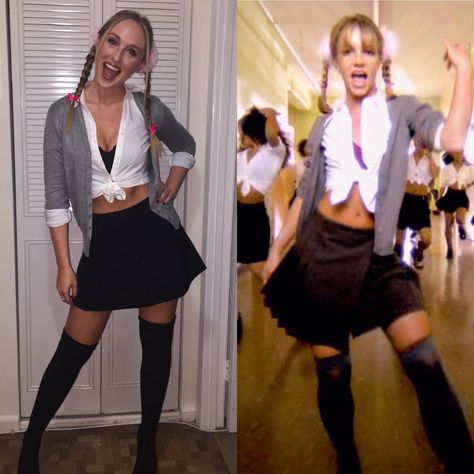 #BabyOneMoreTime #BabyOneMoreTimeCostume #BritneySpears #BritneySpearsCostume #Costume Baby One More Time Baby One More Time Costume Britney Spears Britney Spears Costume Im A Celeb Costume, N Costume Ideas, Britney School Costume, Brittany Spears School Costume, 90s Iconic Celebrity Looks, Britney Spears Baby One More Time Outfit, 2000 Iconic Outfits, Hit Me Baby One More Time Costume, Britney Spears School Outfit