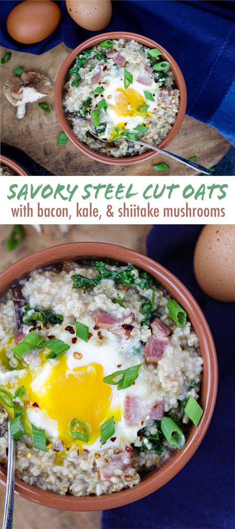 Savory Steel Cut Oats, Steel Cut Oats Recipes, Things For Breakfast, Oatmeal Baked, Steel Cut Oats Recipe, Healthy Meals And Snacks, Homemade Crackers, Breakfast Lovers, Eat Something