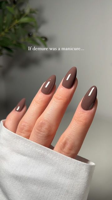 Jessica White on Instagram: "These nails are one thing… demure 💅🏼   @opinailsuk You Dont Know Jacques   #nails #nailreel #nailinspo #nailtrends #nailswatch #nailpainting #nailasmr #asmr #satisfying #satisfyingvideos #trending #trendingreels #nailcolour  #opi #askforopi  #fallnails #autumnnails  #nailsleeds #leedsnails #leedsbiab #biableeds." You Dont Know Jacques, Opi You Dont Know Jacques, Demure Nails, How To Strengthen Nails, Brown Gel Polish, Pale Nails, Rounded Acrylic Nails, Strengthen Nails, Jessica White