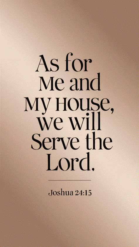 "As for Me and My House" Bible Verse for Your Home