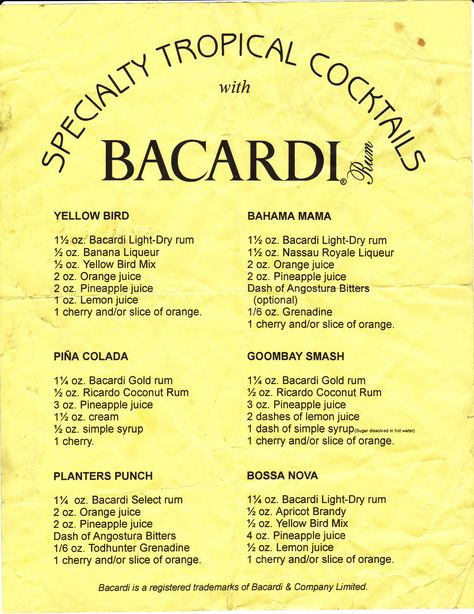 Bacardi 151 Drinks Recipes, Bacardi Superior Drinks Recipes, Bacardi Lemon Drinks Recipes, Bacardi Rum Drinks Recipes, Bacardi Rum Drinks Easy, Bacardi Cocktails Recipes, Bacardi Drinks Recipes, Bacardi Gold Rum Drinks, Bacardi Recipes