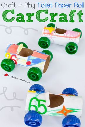 Toilet Paper Roll Car, Stem Camp, Transportation Crafts, Toilet Paper Crafts, Transportation Theme, Car Craft, Toilet Paper Roll Crafts, Paper Roll Crafts, Crafts For Kids To Make